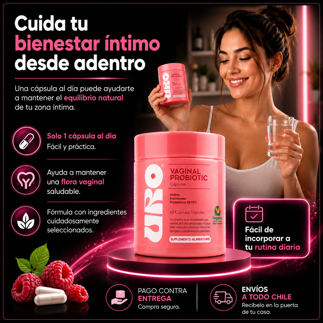 Uro Vaginal Probiotico-Bienestar Íntimo