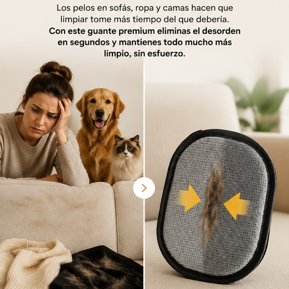 GUANTE QUITA PELOS MASCOTAS PREMIUM